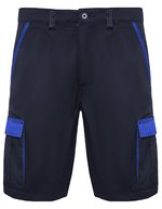 Twill-Shorts Tahoe mit elastischem Bund – Navy Blue 55/Royal Blue 05
