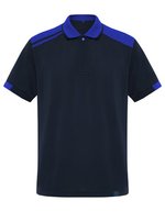 Kurzarm-Poloshirt Samurai mit Kontrastdetails – Navy Blue 55/Royal Blue 05