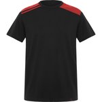 Roly Workwear T-Shirt Expedition mit Rundhalsausschnitt, Black 02/Red 60 S, RY8411 – Bild 3