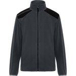 Roly Workwear Fleece Jacke Terrano mit Reißverschlusstaschen, Black 02/Red 60 S, RY8412 – Bild 3