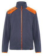 Fleece Jacke Terrano mit Reißverschlusstaschen – Lead 23/Orange 31