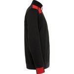 Roly Workwear Troyer Sweatshirt Maverick mit Reißverschluss, Black 02/Red 60 S, RY8413 – Bild 6