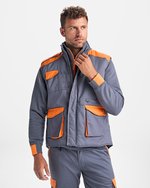 Roly Workwear Multipocket Weste Armada mit Windstopper, Black 02/Red 60 S, RY8414 – Bild 1