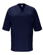 Roly Workwear Panacea Schlupfkasack Baumwoll-Twill V-Ausschnitt, Violett 95 M, RY9098 – Navy Blue 55