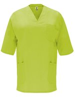 Roly Workwear Panacea Schlupfkasack Baumwoll-Twill V-Ausschnitt, Violett 95 M, RY9098 – Pistachio 28
