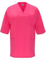 Roly Workwear Panacea Schlupfkasack Baumwoll-Twill V-Ausschnitt, Violett 95 M, RY9098 – Rosette 78