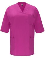 Panacea Schlupfkasack Baumwoll-Twill V-Ausschnitt – Violett 95