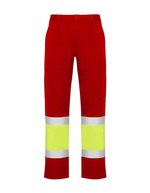 Naos Multitaschen-Hose in Neonfarben – Red 60/Fluor Yellow 221