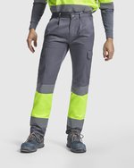 Roly Workwear Multitaschen-Hose Hi-Viz mit Reflexband, Garden Green 52/Fluor Yellow 221 38, RY9301 – Bild 1