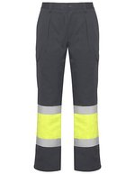 Multitaschen-Hose Hi-Viz mit Reflexband – Lead 23/Fluor Yellow 221