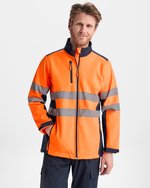Roly Workwear Antares Softshell-Jacke mit Mikrofleece, Garden Green 52/Fluor Yellow 221 S, RY9303 – Bild 1