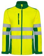 Antares Softshell-Jacke mit Mikrofleece – Garden Green 52/Fluor Yellow 221