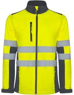 Antares Softshell-Jacke mit Mikrofleece – Lead 23/Fluor Yellow 221