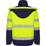 Roly Workwear Epsylon Parka mit reflektierenden Details, Garden Green 52/Fluor Yellow 221 S, RY9304 – Bild 4