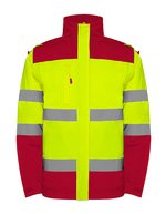 Epsylon Parka mit reflektierenden Details – Red 60/Fluor Yellow 221