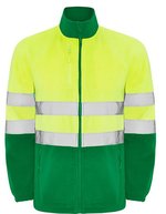 Altair Fleecejacke mit Reflexbändern – Garden Green 52/Fluor Yellow 221