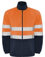 Altair Fleecejacke mit Reflexbändern – Navy Blue 55/Fluor Orange 223