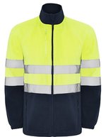 Altair Fleecejacke mit Reflexbändern – Navy Blue 55/Fluor Yellow 221