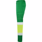 Roly Workwear Hi-Viz Kontrasthose Daily Stretch, Garden Green 52/Fluor Yellow 221 38, RY9312 – Bild 5