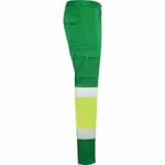 Roly Workwear Hi-Viz Kontrasthose Daily Stretch, Garden Green 52/Fluor Yellow 221 38, RY9312 – Bild 6
