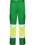 Hi-Viz Kontrasthose Daily Stretch – Garden Green 52/Fluor Yellow 221
