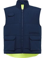 Roly Workwear Warnwendeweste Persei mit Reflektoren – Navy Blue 55/Fluor Yellow 221