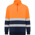 Roly Workwear Hi-Viz Sweatshirt Spica mit Reißverschluss, Fluor Yellow 221 S, RY9314 – Bild 3