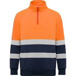 Roly Workwear Hi-Viz Sweatshirt Spica mit Reißverschluss, Fluor Yellow 221 S, RY9314 – Bild 3