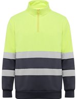 Hi-Viz Sweatshirt Spica mit Reißverschluss – Lead 23/Fluor Yellow 221