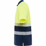 Roly Workwear Atmungsaktives Polo Shirt Vega mit Warnstreifen, Navy Blue 55/Fluor Yellow 221 S, RY9315 – Bild 5
