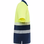 Roly Workwear Atmungsaktives Polo Shirt Vega mit Warnstreifen, Navy Blue 55/Fluor Yellow 221 S, RY9315 – Bild 6