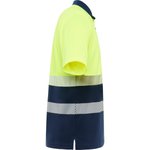Roly Workwear Atmungsaktives Polo Shirt Vega mit Warnstreifen, Navy Blue 55/Fluor Yellow 221 S, RY9315 – Bild 6
