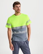 Roly Workwear Sicherheits-T-Shirt Tauri mit Reflektoren, Fluor Orange 223 M, RY9317 – Bild 1