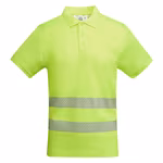 Roly Workwear Polo Shirt Atrio Short-Sleeve with Reflectors, Fluor Orange 223 S, RY9318 – image 3