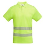 Roly Workwear Poloshirt Atrio Kurzarm mit Reflektoren, Fluor Orange 223 S, RY9318 – Bild 3