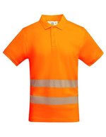Poloshirt Atrio Kurzarm mit Reflektoren – Fluor Orange 223