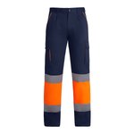 Roly Workwear Gefütterte Arbeitshose Enix mit Fleece, Garden Green 52/Fluor Yellow 221 38, RY9321 – Bild 3