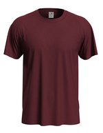 Classic-T-Shirt aus ringgesponnener Baumwolle – Bordeaux