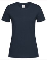 Fitted T-Shirt aus ringgesponnener Baumwolle – Blue Midnight