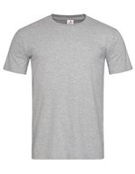 Stedman® Klassisches Slim Fit T-Shirt, Rundhals, White S, S2010 – Grigio Melange