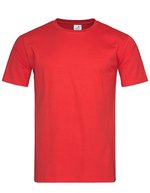 Stedman® Klassisches Slim Fit T-Shirt, Rundhals, White S, S2010 – Scarlatto Rosso