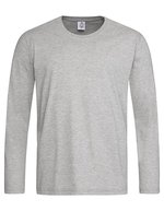 Classic-T Langarmshirt aus Baumwolle – Grey Heather