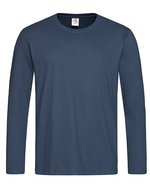 Classic-T Langarmshirt aus Baumwolle – Navy Blue