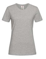 Stedman® Bio-Baumwolle Fitted T-Shirt Rundhalschnitt, Black Opal XS, S2620 – Grigio Melange