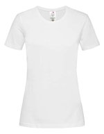 Stedman® Bio-Baumwolle Fitted T-Shirt Rundhalschnitt, Black Opal XS, S2620 – Bianco