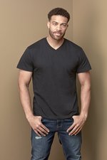 Stedman® Klassisches V-Neck T-Shirt aus Baumwolle, Orange XL, S270 – Bild 1