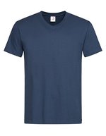 Stedman® Klassisches V-Neck T-Shirt aus Baumwolle, Orange XL, S270 – Blu navy