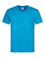 Stedman® Klassisches V-Neck T-Shirt aus Baumwolle, Orange XL, S270 – Blu oceano