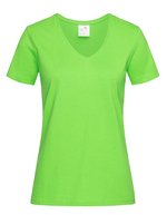 Stedman® Classic-T V-Neck T-Shirt aus Baumwolle, White S, S279 – Kiwi Vert