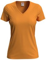 Stedman® Classic-T V-Neck T-Shirt aus Baumwolle, White S, S279 – Orange